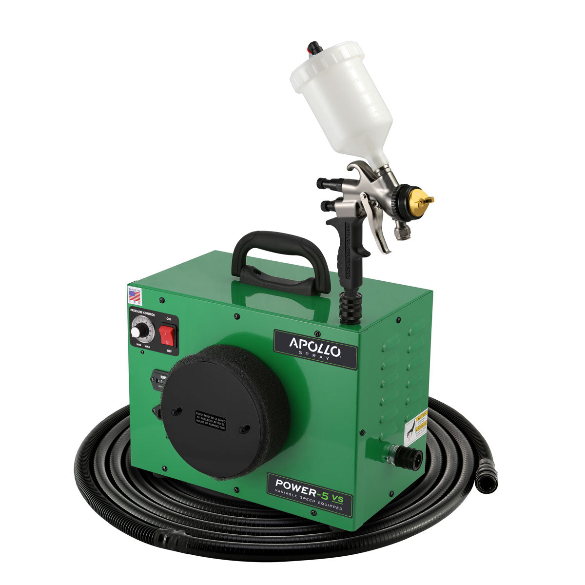 Power-5 VS™ |  Apollo HVLP Turbo Spray TrueHVLP™with A7700 Spray Gun